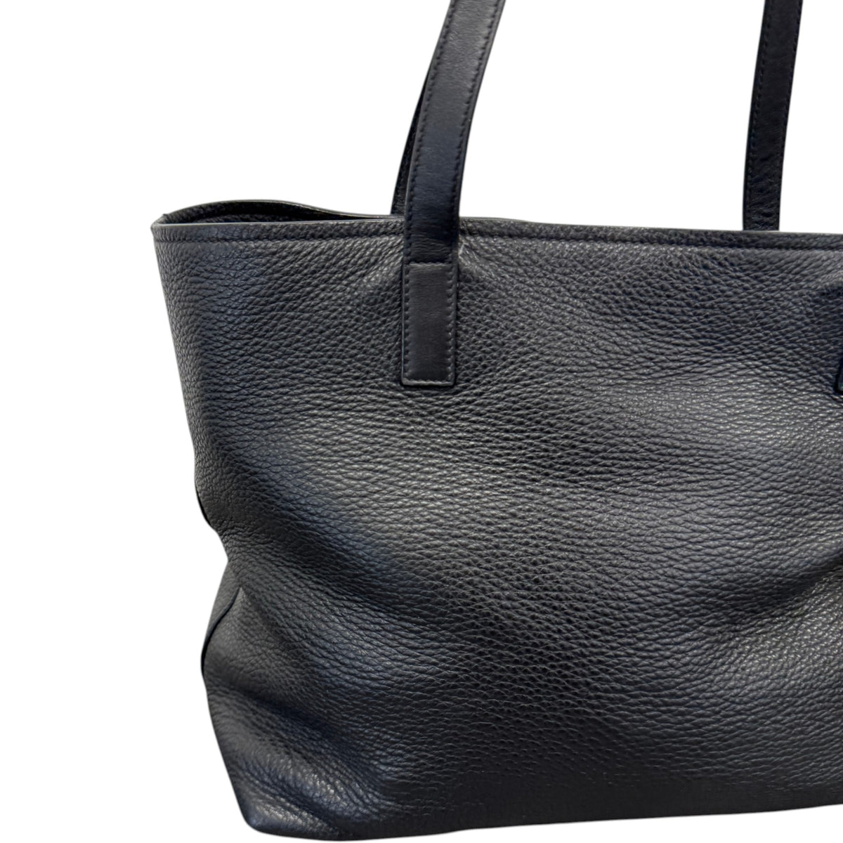 Women's Vitello Daino Tote Handbag Black - Photo 7