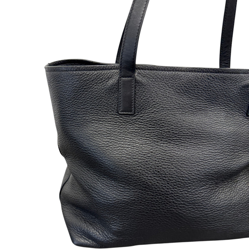 Women's Vitello Daino Tote Handbag Black