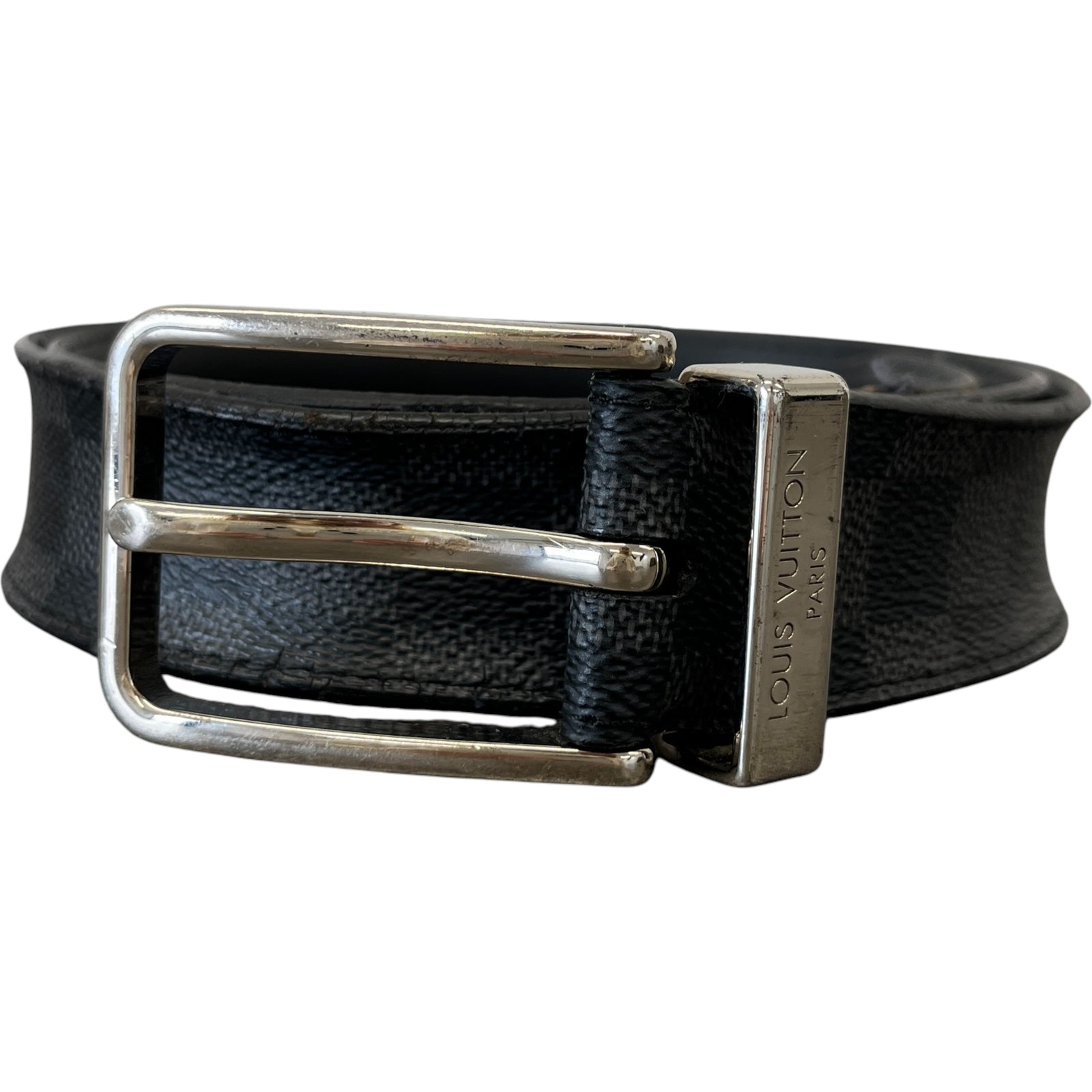 Men's Damier Graphite Pont Neuff 35Mm Belt Black - Photo 1