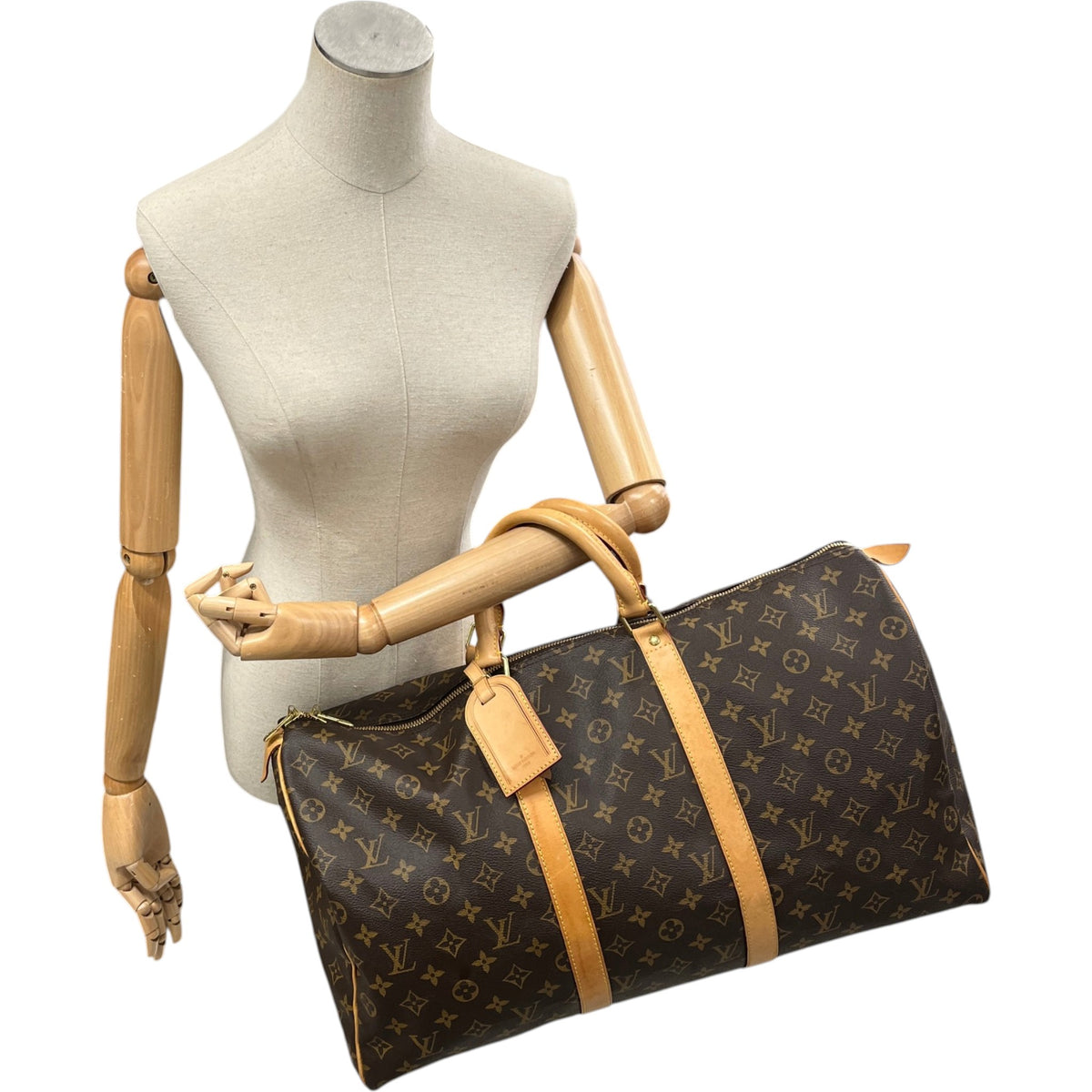 Women's Monogram Keepall 50 Travel Bag Brown - Photo 2