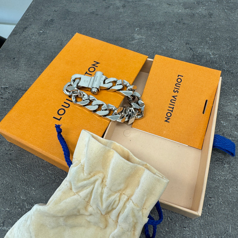 Men's Chain Links Bracelet Silver