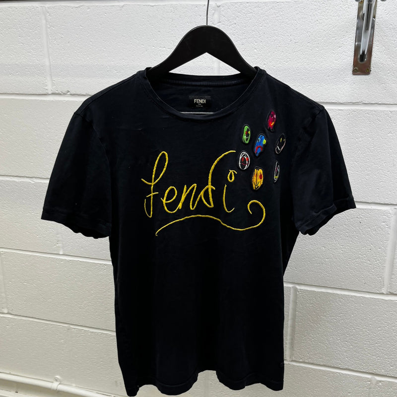 Men's X Noel Fielding Embroidered T-Shirt Black Size M