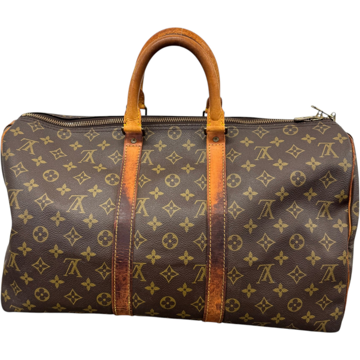 Women's Monogram Keepall 45 Travel Bag Brown - Photo 3