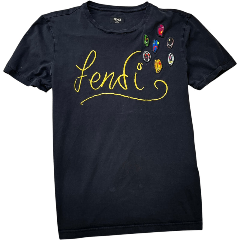 Men's X Noel Fielding Embroidered T-Shirt Black Size M