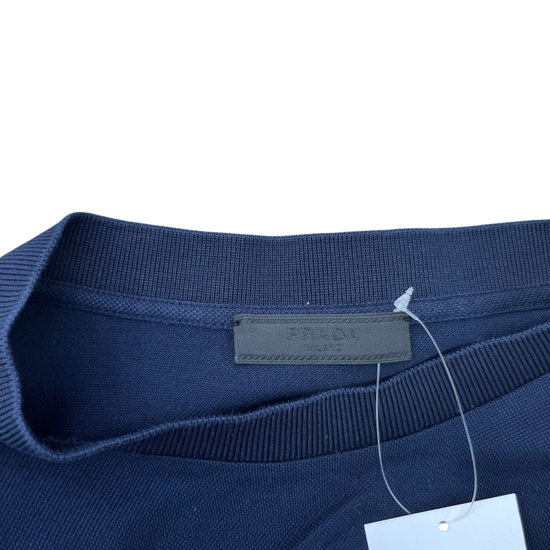 Men's Embroidered Logo T-Shirt Navy Size XL