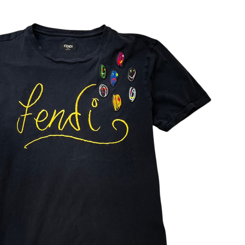 Men's X Noel Fielding Embroidered T-Shirt Black Size M
