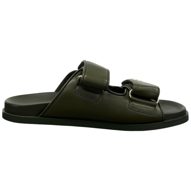 Women's Crystal Double G Sandals Green Size UK 5.5 / EU 38.5