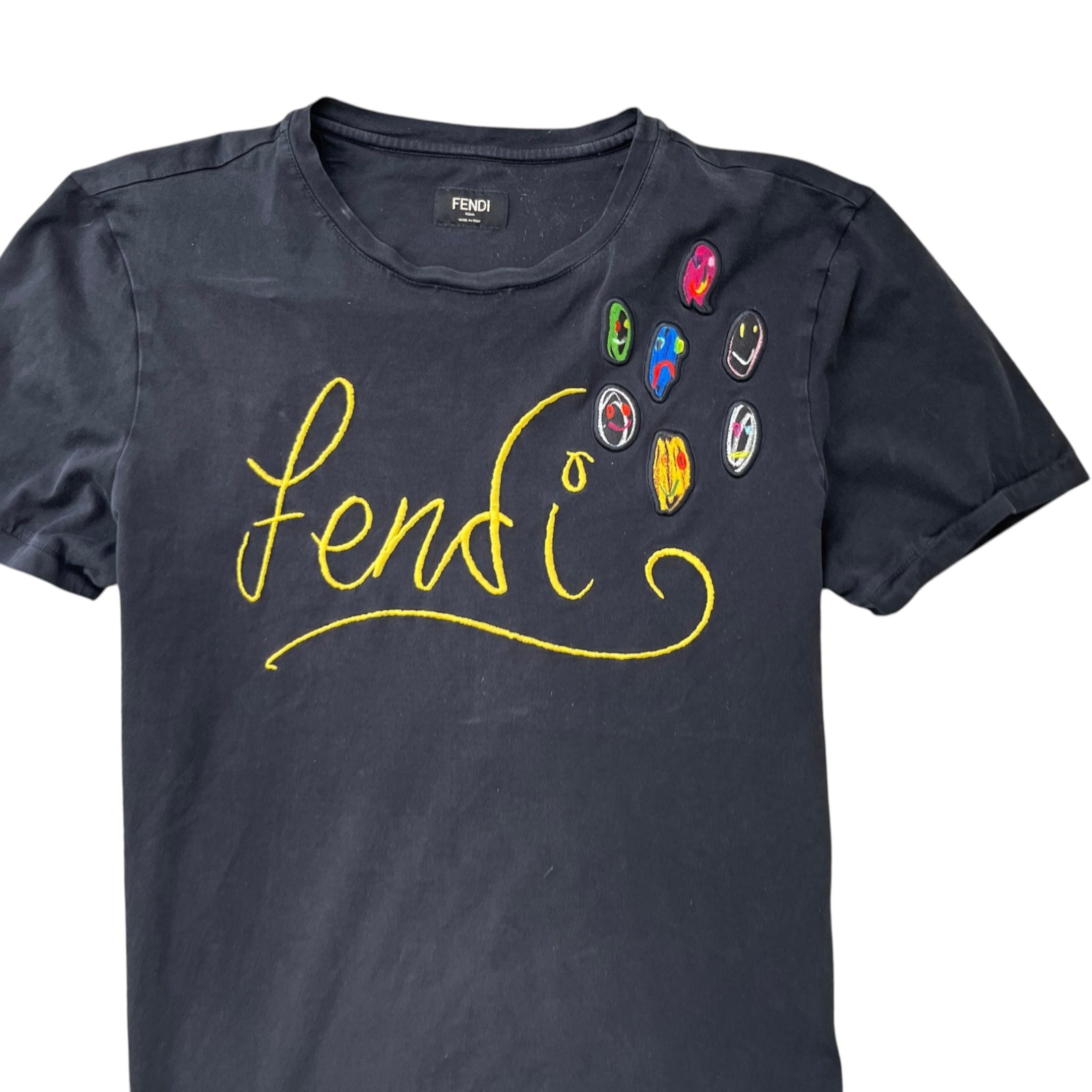 Men's X Noel Fielding Embroidered T-Shirt Black Size M - Photo 5