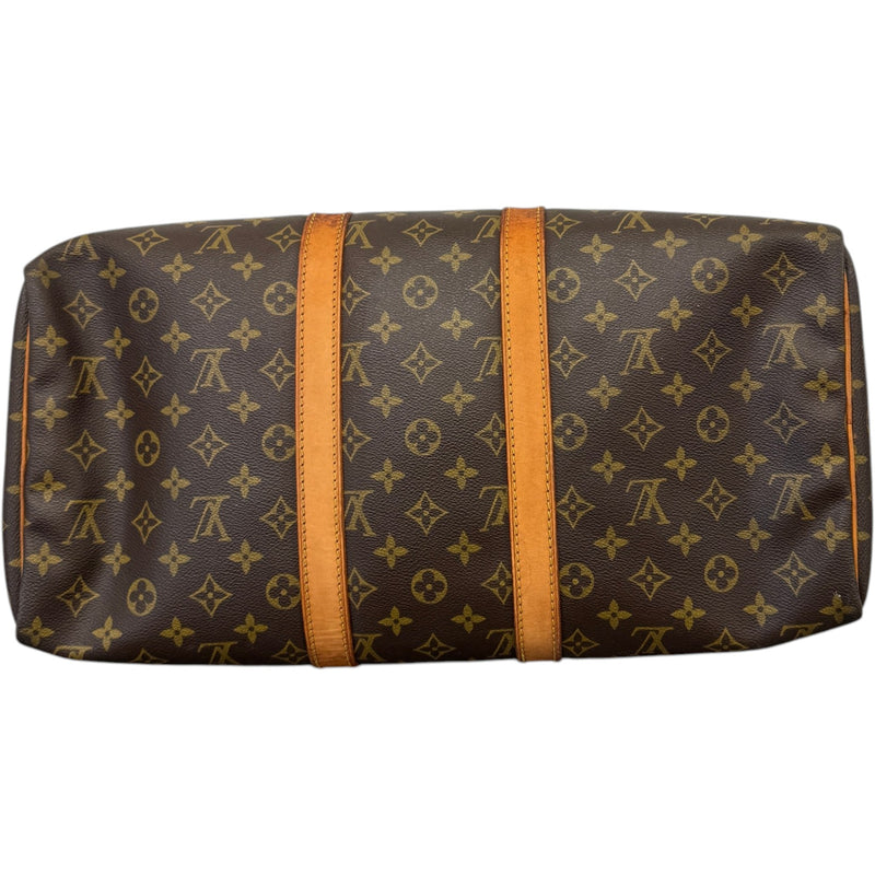 Women's Monogram Keepall 45 Travel Bag Brown