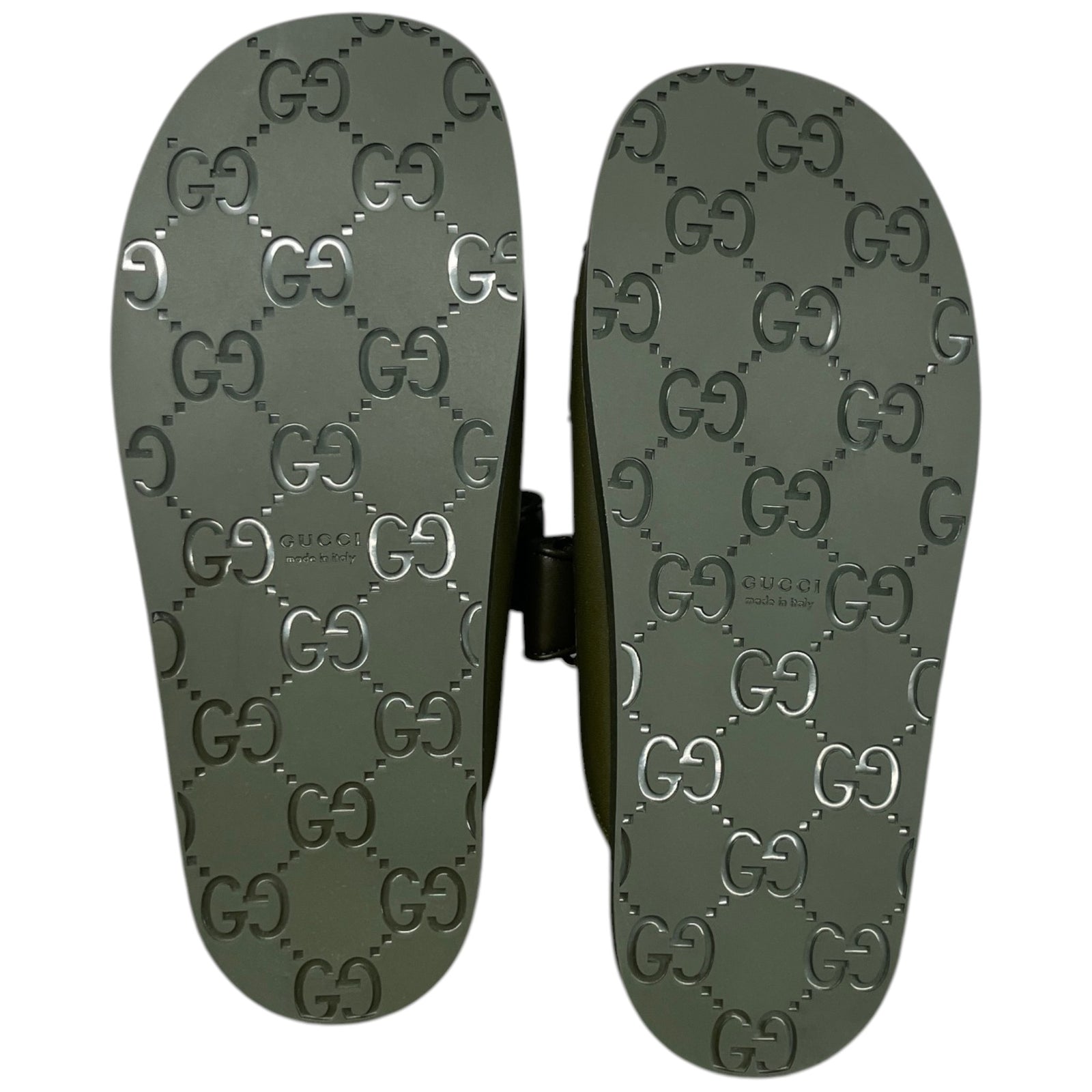 Women's Crystal Double G Sandals Green Size UK 5.5 / EU 38.5 - Photo 10