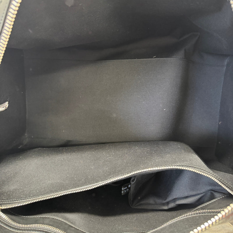 Men's GG Supreme Large Duffle Travel Bag Black