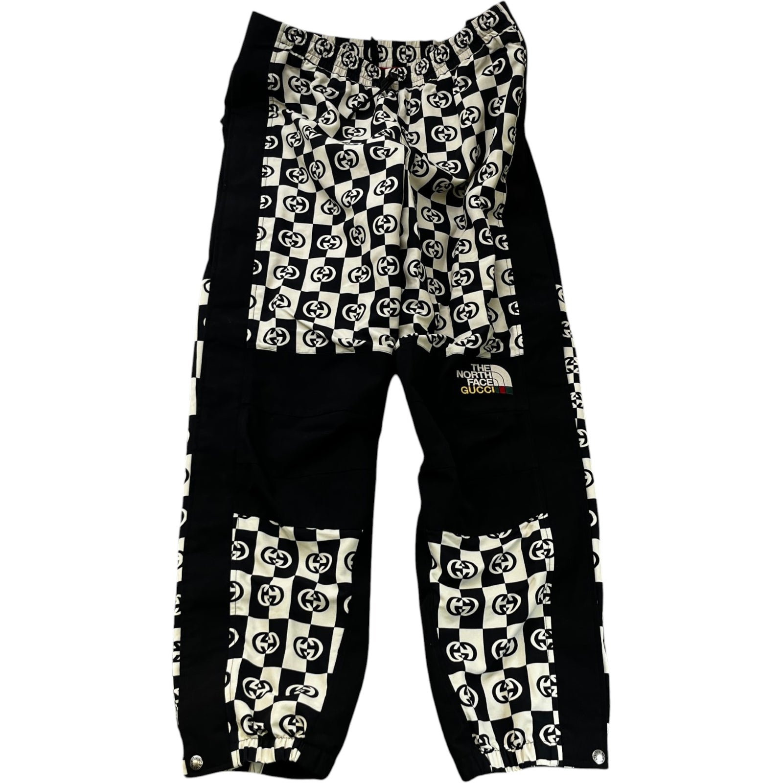 Men's X The North Face Checkered Joggers Black Size M - Photo 1