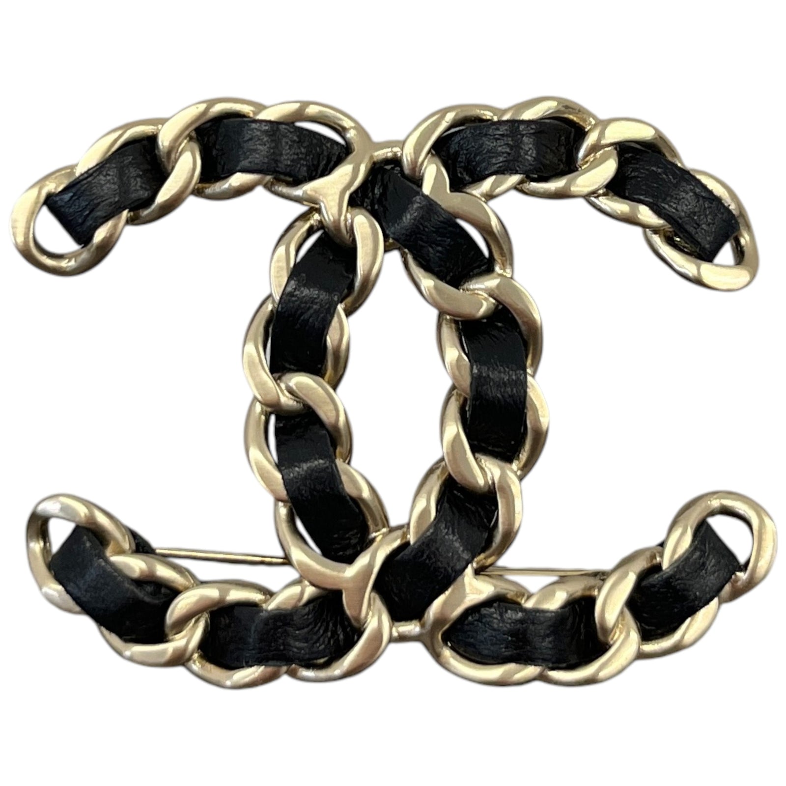 Women's Cc Brooch Black - Photo 1