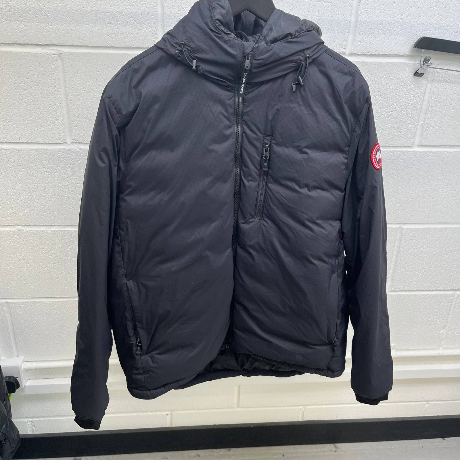 Men's Lodge Hoody Down Jacket Black Size XL - Photo 8