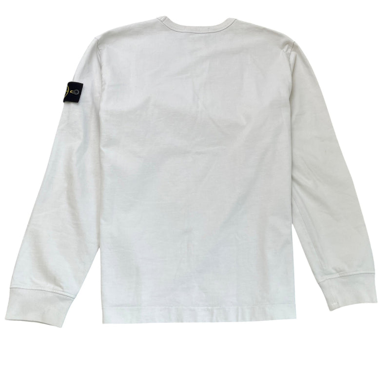 Men's Applique Logo Sweatshirt Cream Size L