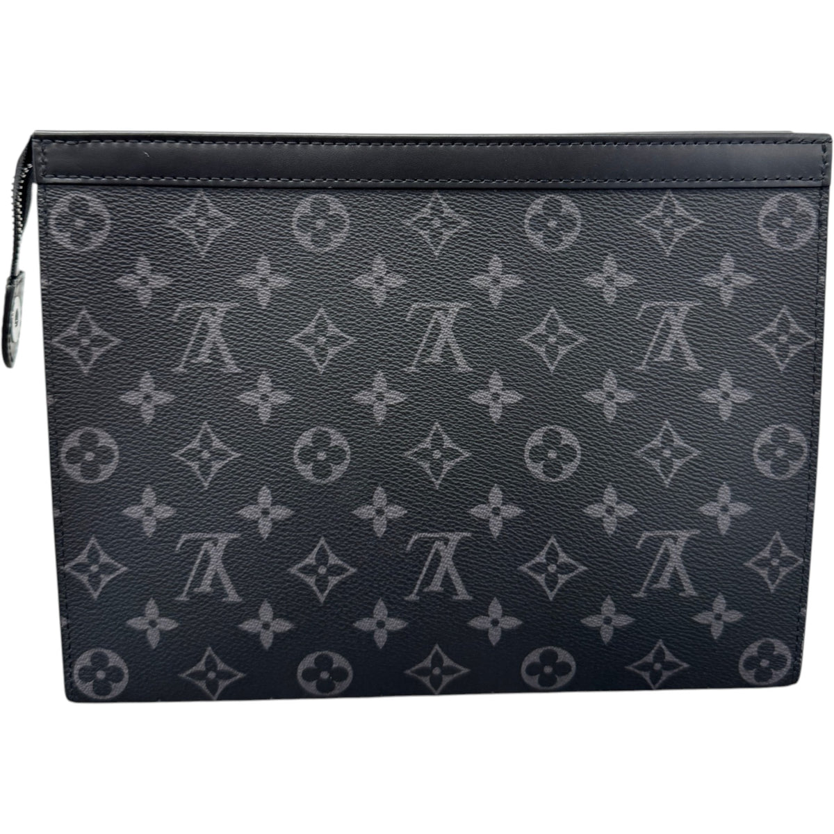 Men's Monogram Gradient Pochette Voyage MM Pouch Black - Photo 2