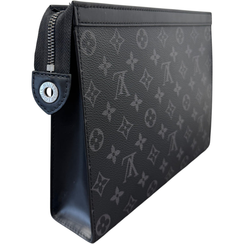 Men's Monogram Gradient Pochette Voyage MM Pouch Black