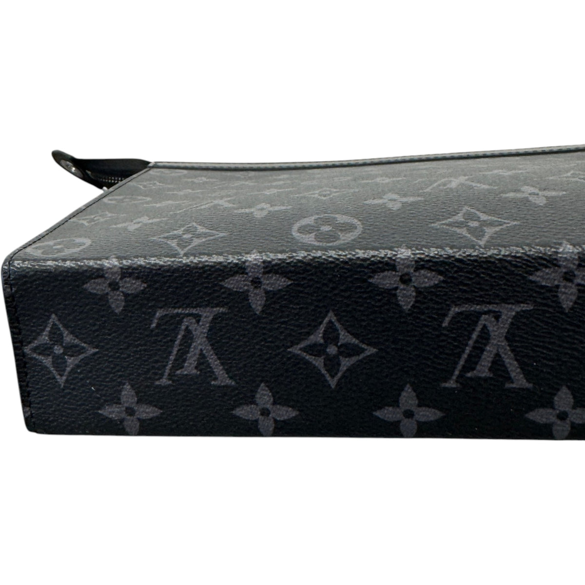 Men's Monogram Gradient Pochette Voyage MM Pouch Black - Photo 5