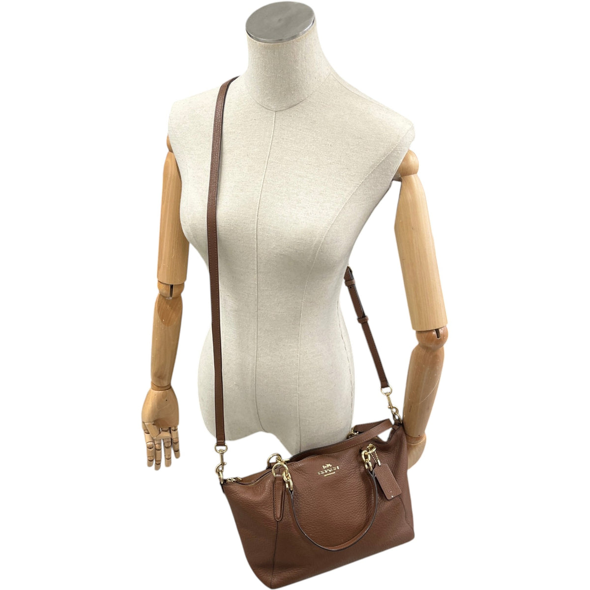 Women's Kelsey Satchel Handbag Brown - Photo 2