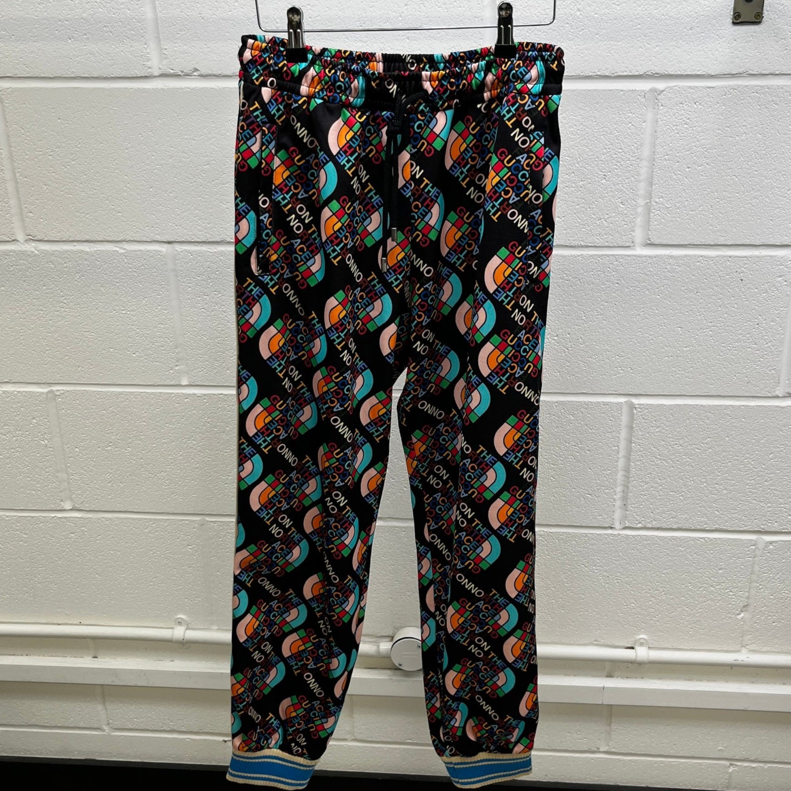 Men's X The North Face Checkered Joggers Black Size M - Photo 9