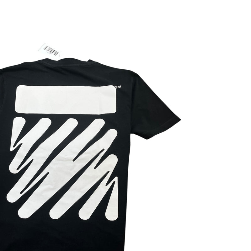 Men's Wave Diagonal T-Shirt Black Size L