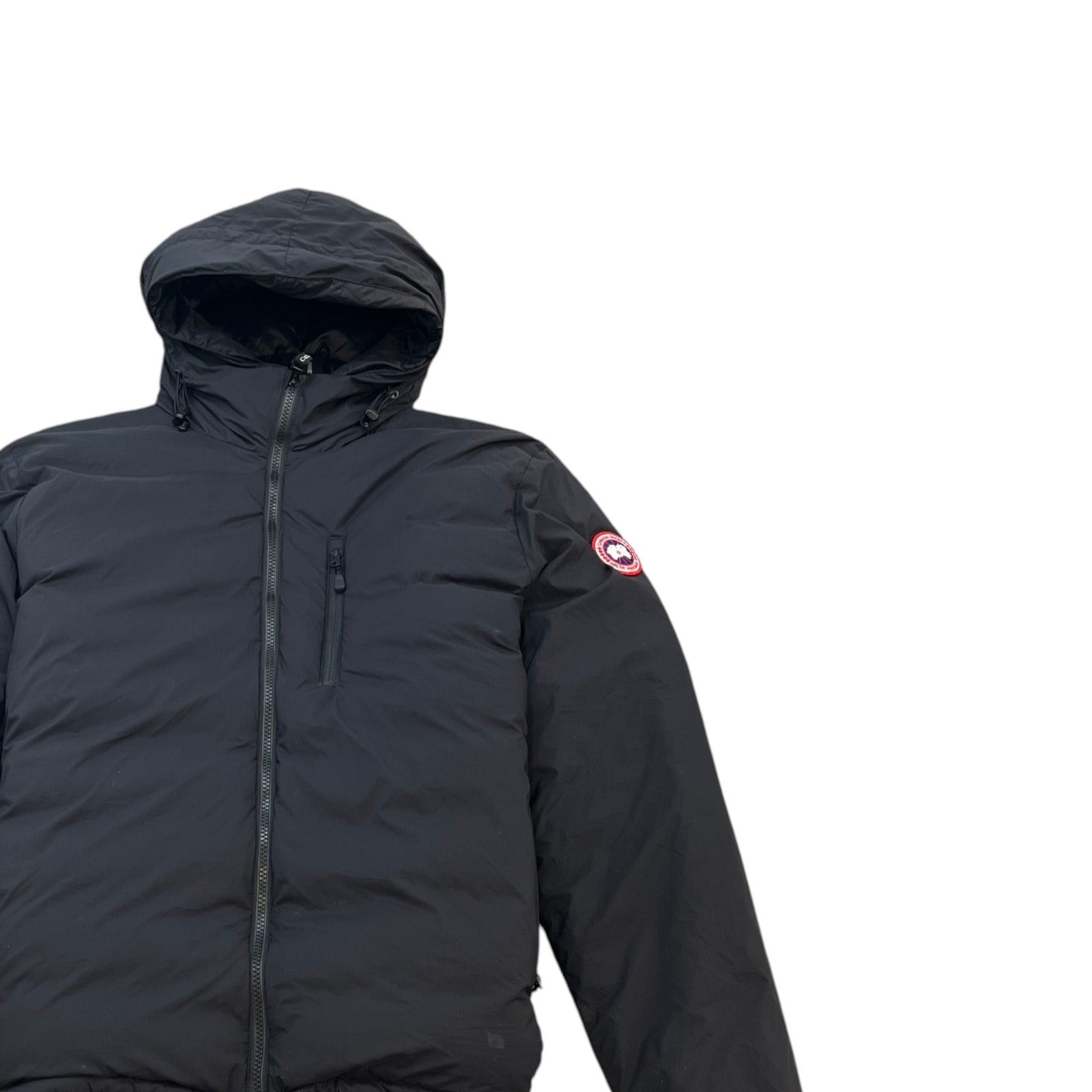 Men's Lodge Hoody Down Jacket Black Size XL - Photo 3