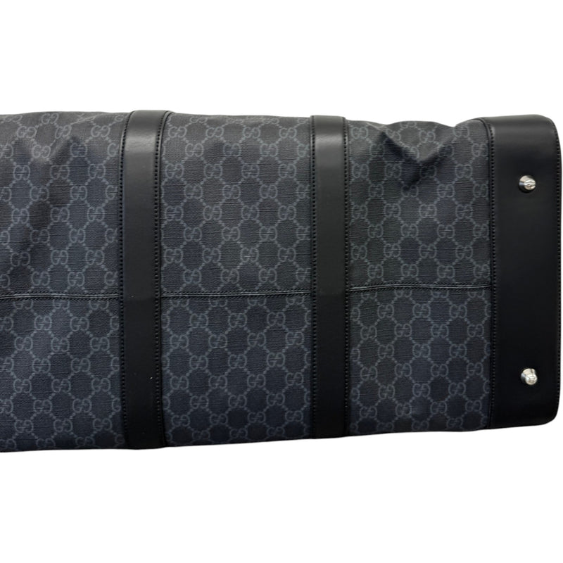 Men's GG Supreme Large Duffle Travel Bag Black