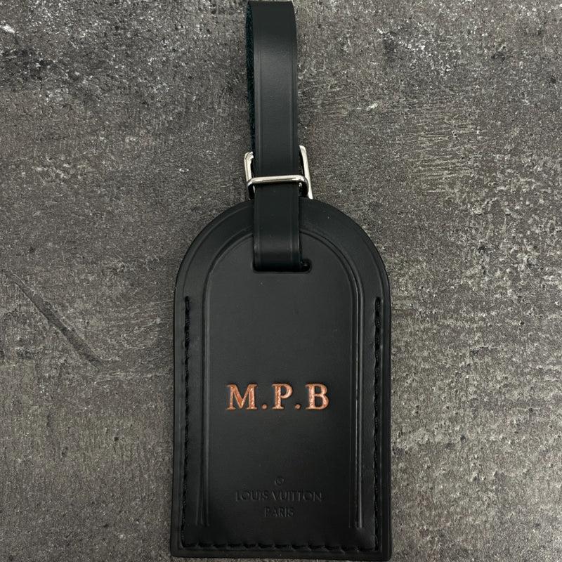 Men's Lv Luggage Tag Black