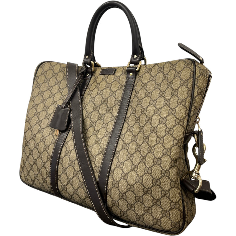 Men's GG Supreme Briefcase Brown