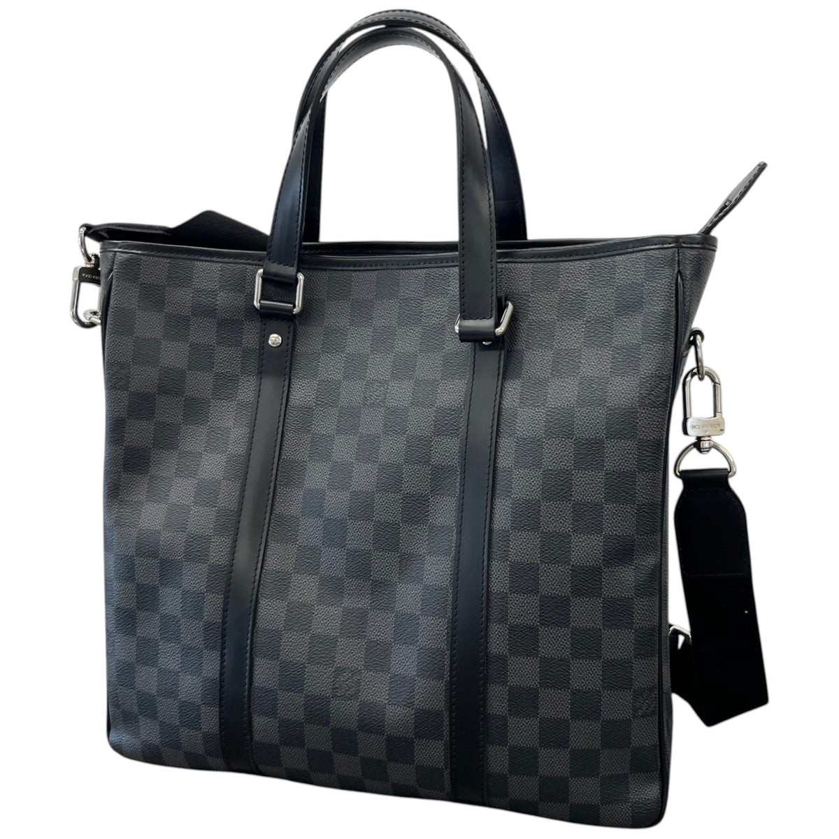 Men's Damier Graphite Tadao Travel Bag Charcoal - Photo 9