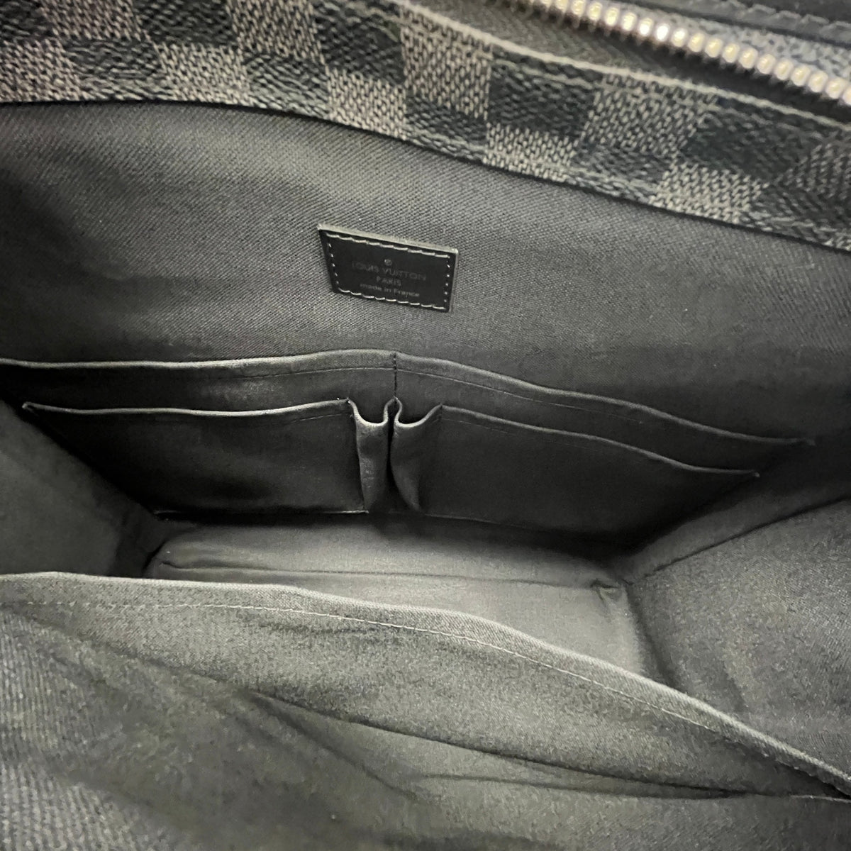 Men's Damier Graphite Tadao Travel Bag Charcoal - Photo 14
