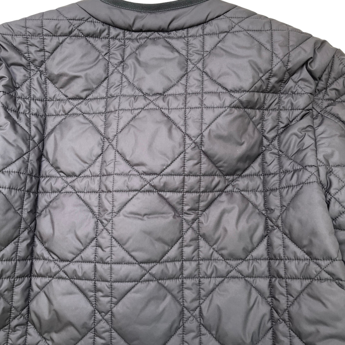 Women's Macrocannage Quilted Cropped Jacket Black Size XS / UK 6 - Photo 7