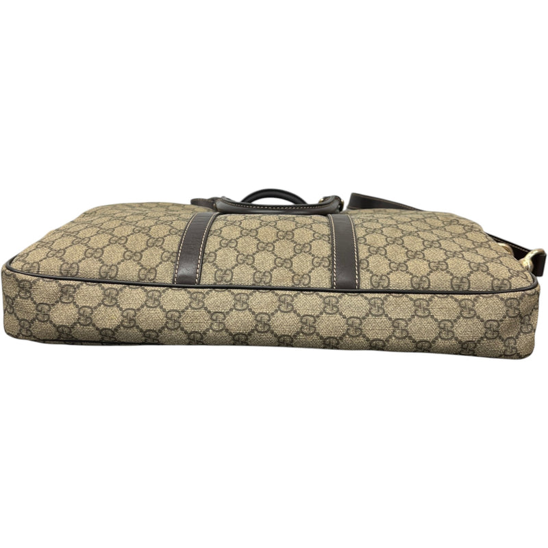 Men's GG Supreme Briefcase Brown