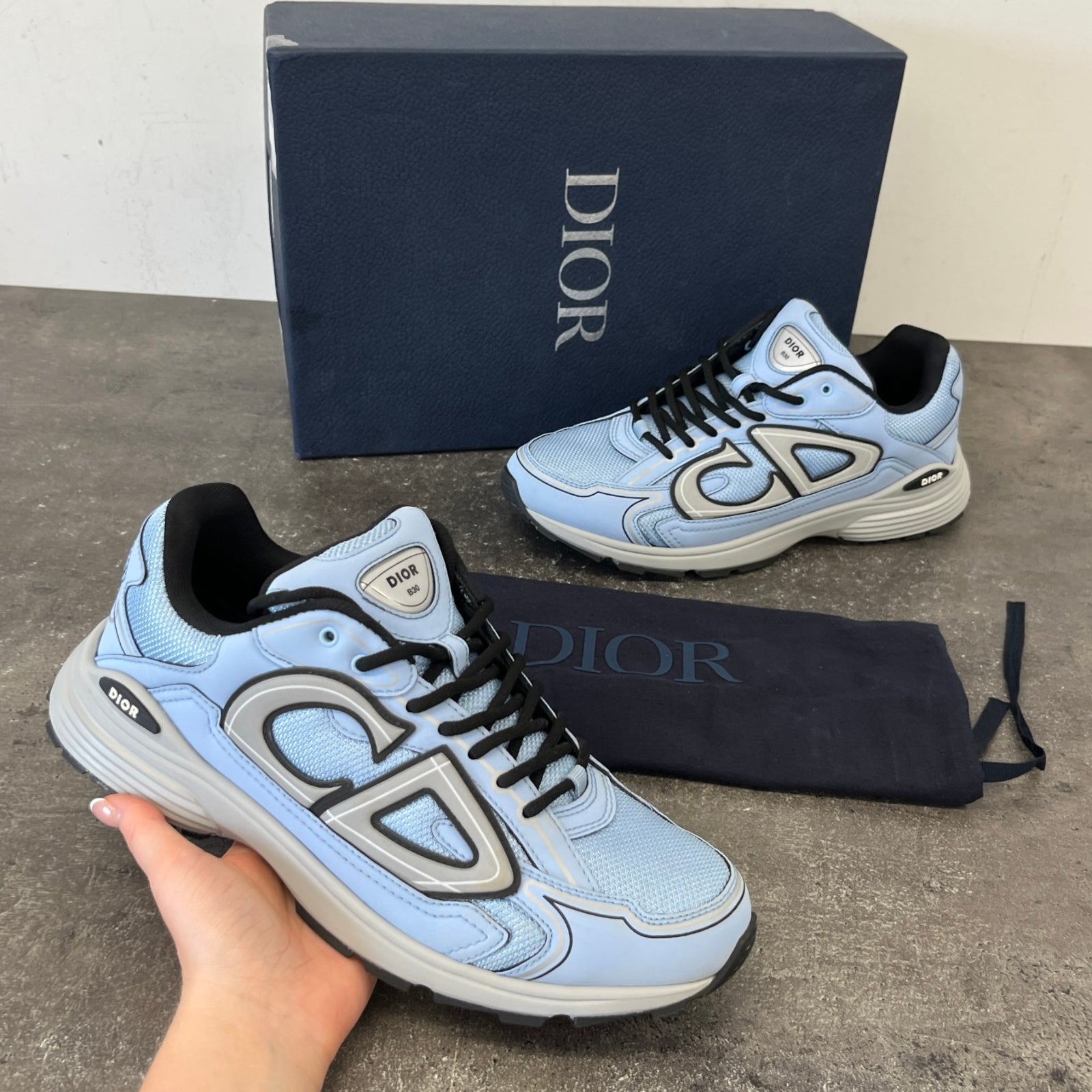 Men's B30 Low Trainers Blue Size EU 43 / UK 9 - Photo 12