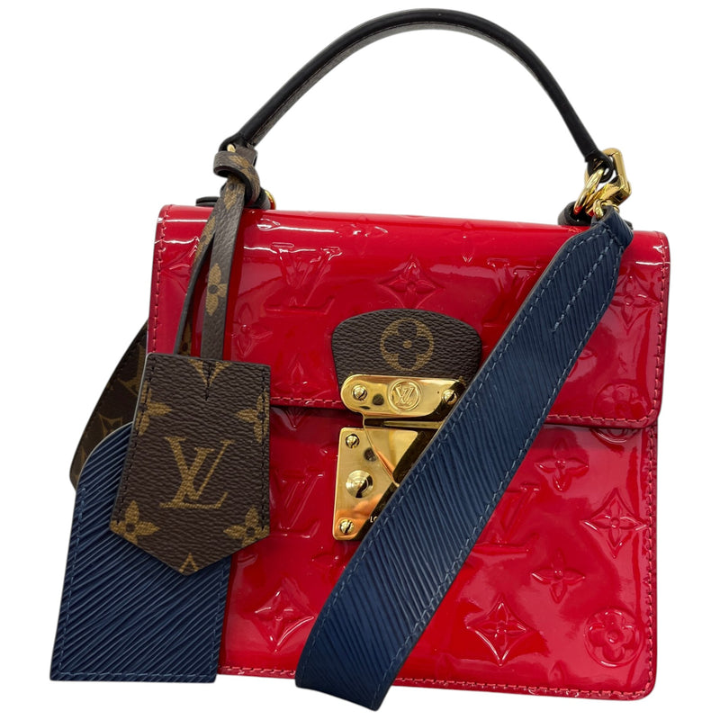 Women's Vernis Monogram Spring Street Scarlet Handbag Red