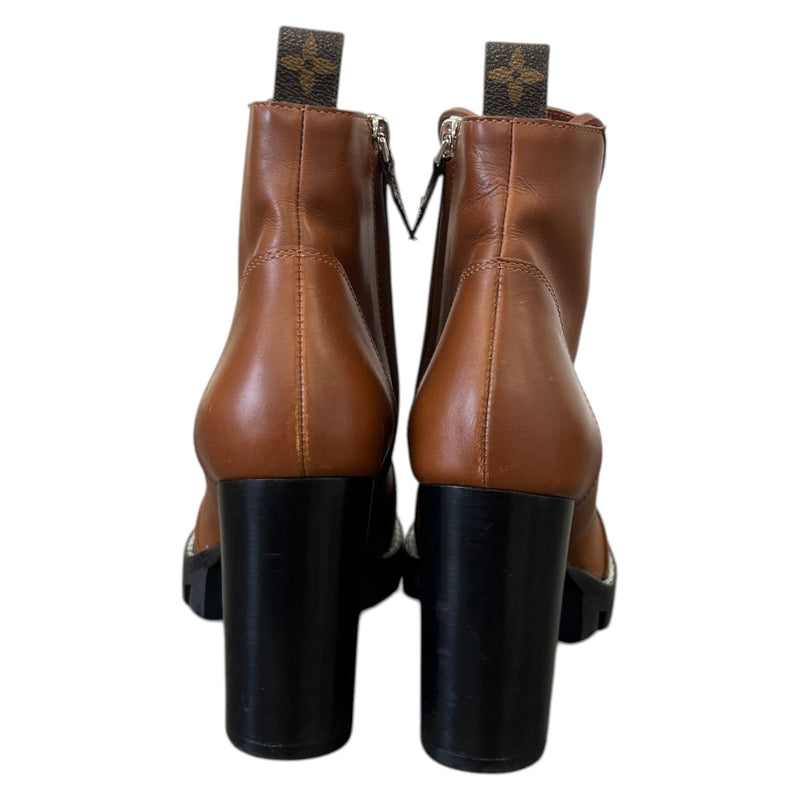 Women's Monogram Star Trail Ankle Boots Brown Size UK 6 / EU 39