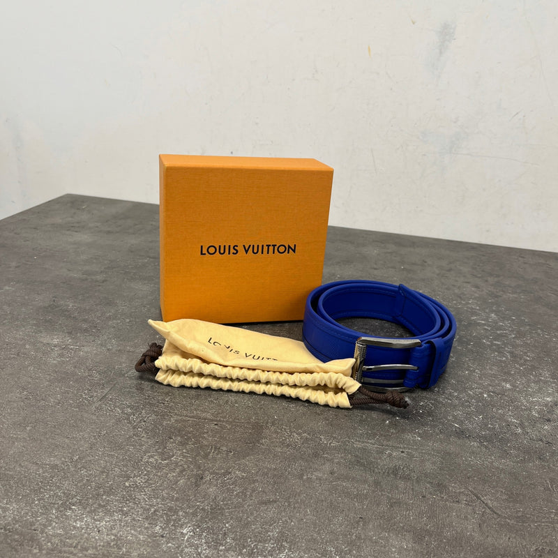 Men's Damier Belt Blue Size 30"
