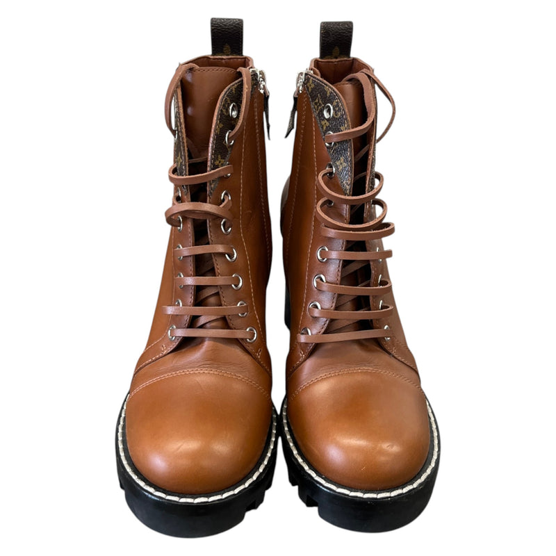 Women's Monogram Star Trail Ankle Boots Brown Size UK 6 / EU 39
