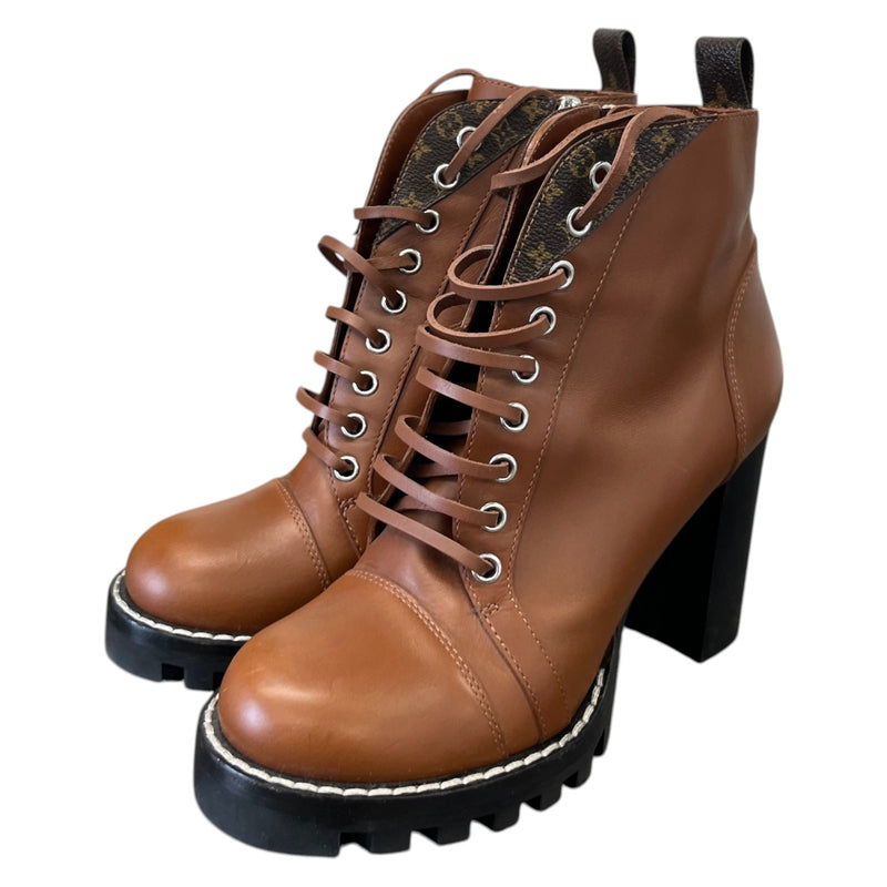 Women's Monogram Star Trail Ankle Boots Brown Size UK 6 / EU 39