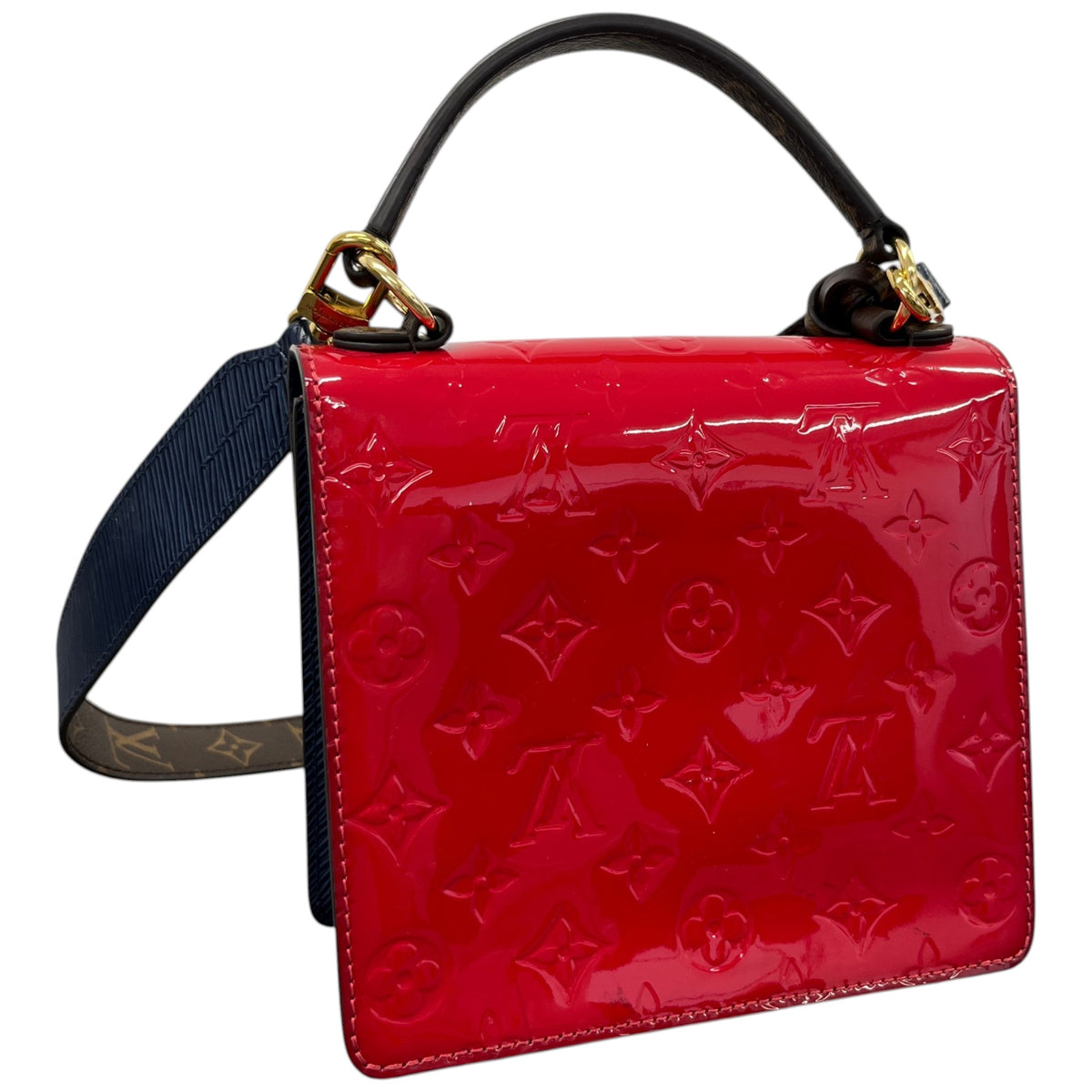 Women's Vernis Monogram Spring Street Scarlet Handbag Red - Photo 8