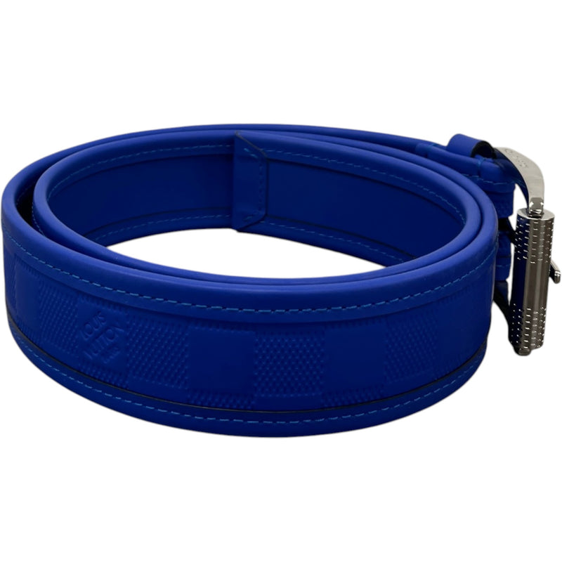 Men's Damier Belt Blue Size 30"