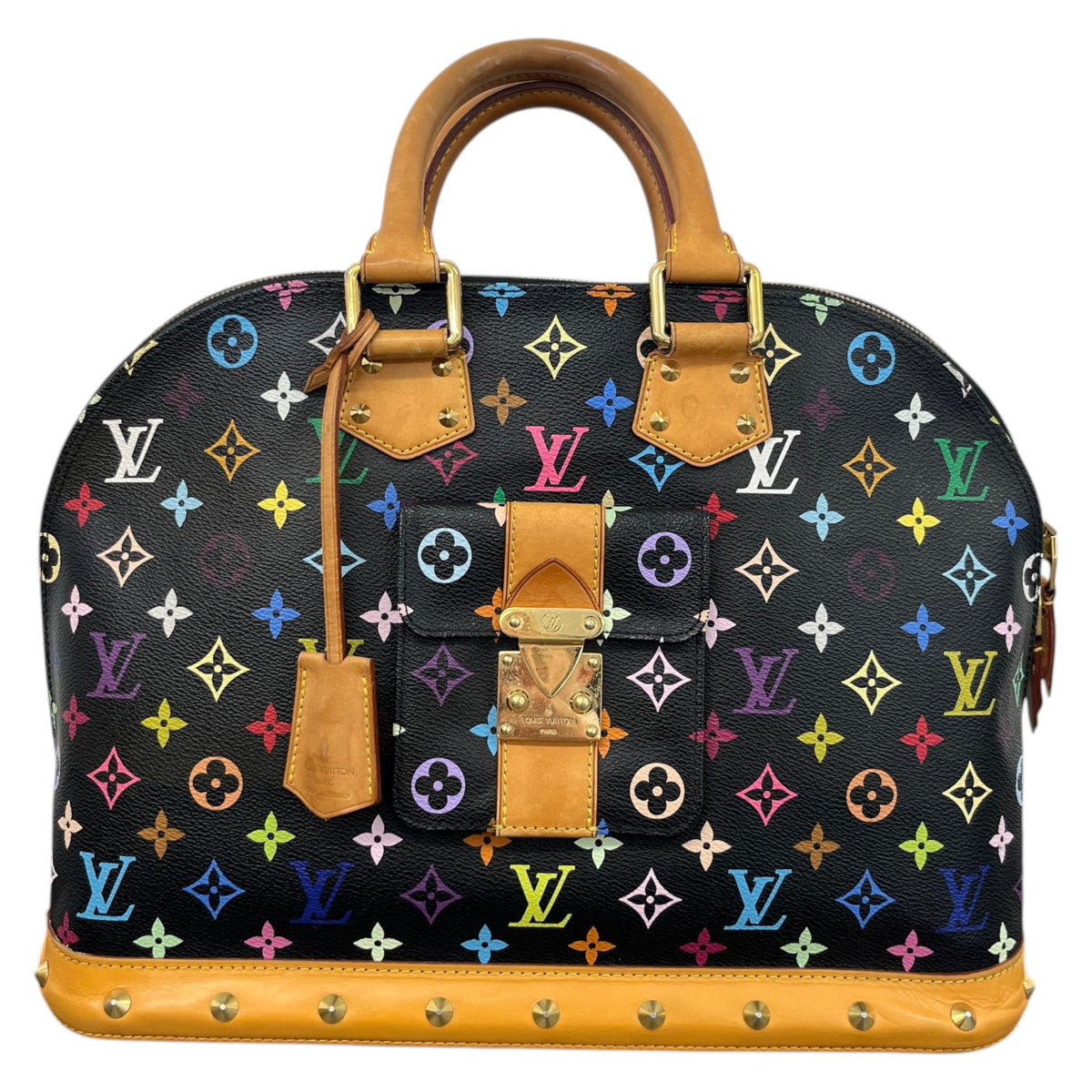 Women's X Takashi Murakami Alma GM Handbag Black - Photo 1