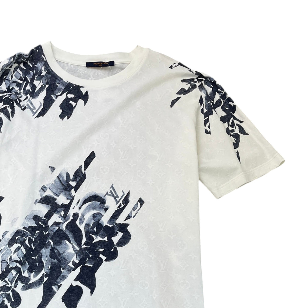 Men's Monogram Botanical T-Shirt White Size XXL - Photo 3
