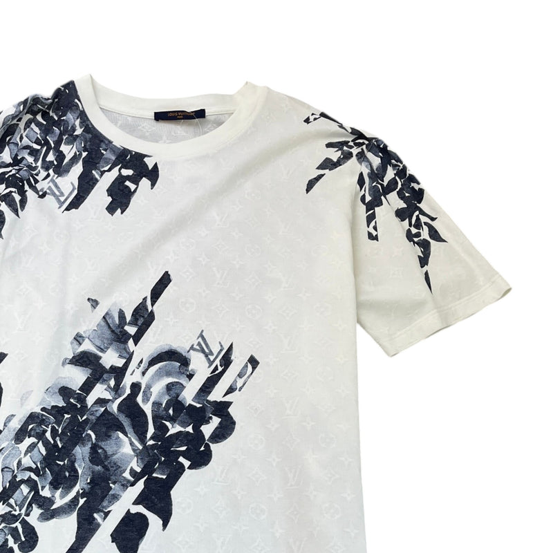 Men's Monogram Botanical T-Shirt White Size XXL