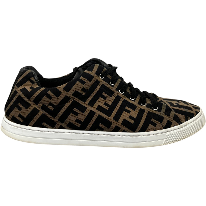 Men's FF Monogram Low Trainers Brown Size UK 8 / EU 42