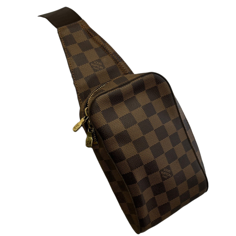 Men's Damier Ebene Geronimos Messenger Bag Brown