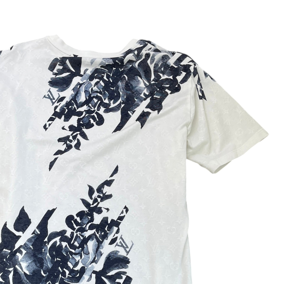 Men's Monogram Botanical T-Shirt White Size XXL - Photo 4