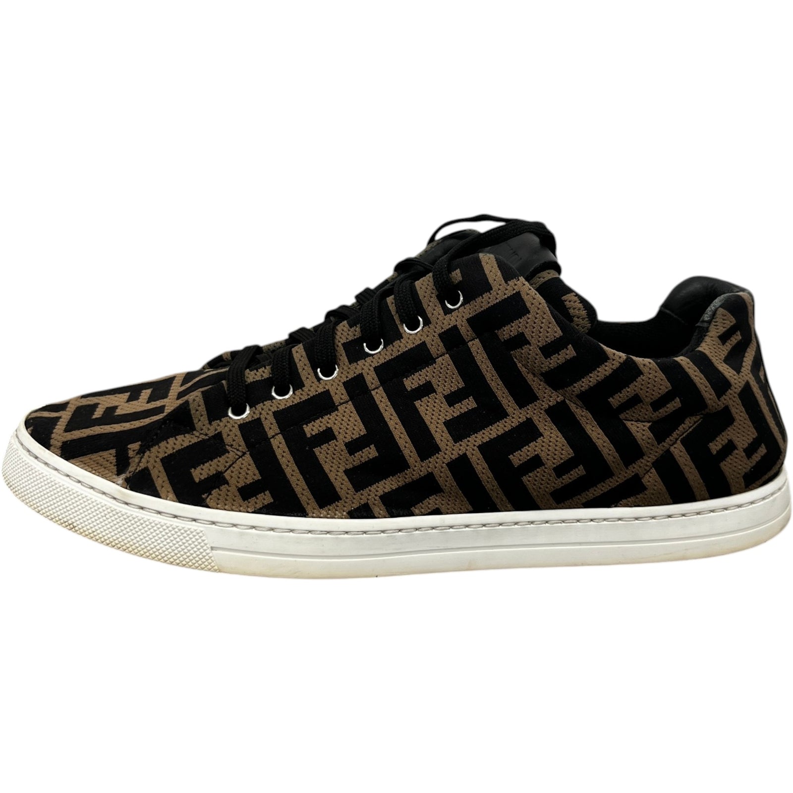 Men's FF Monogram Low Trainers Brown Size UK 8 / EU 42 - Photo 5