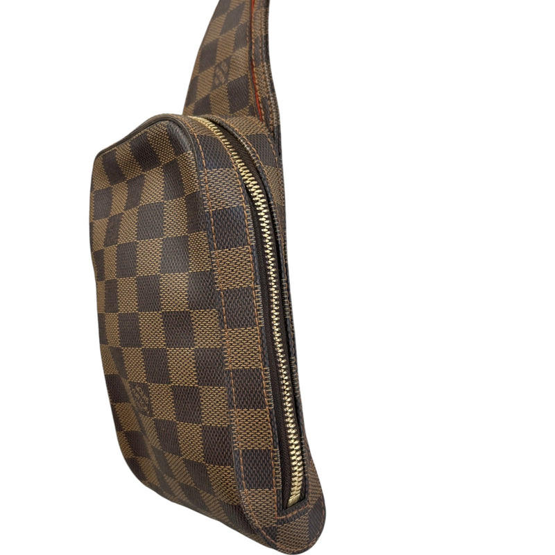 Men's Damier Ebene Geronimos Messenger Bag Brown