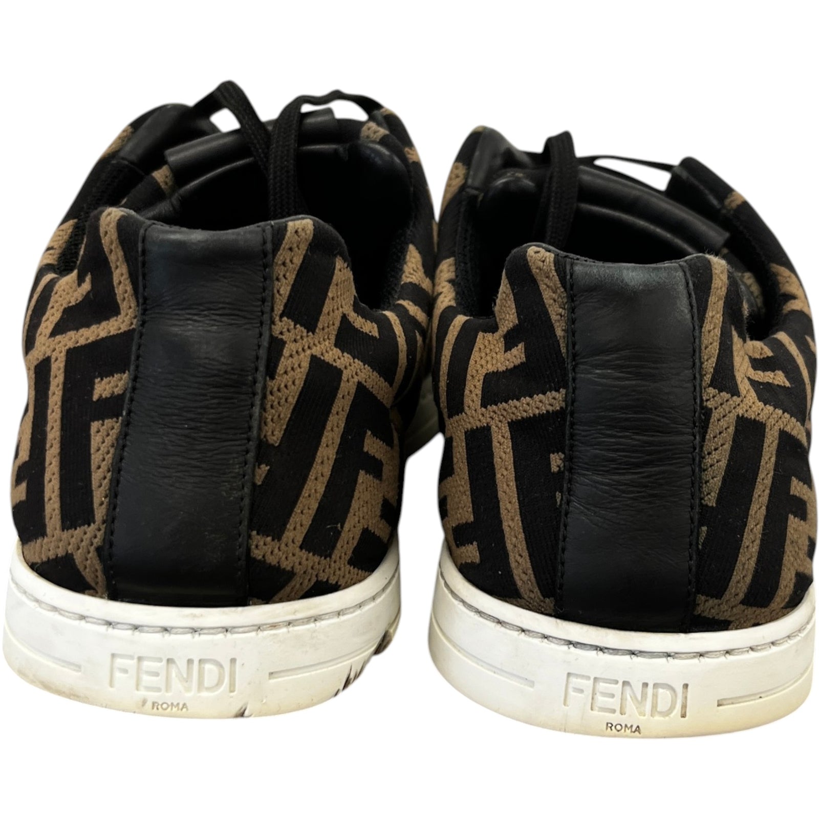 Men's FF Monogram Low Trainers Brown Size UK 8 / EU 42 - Photo 7